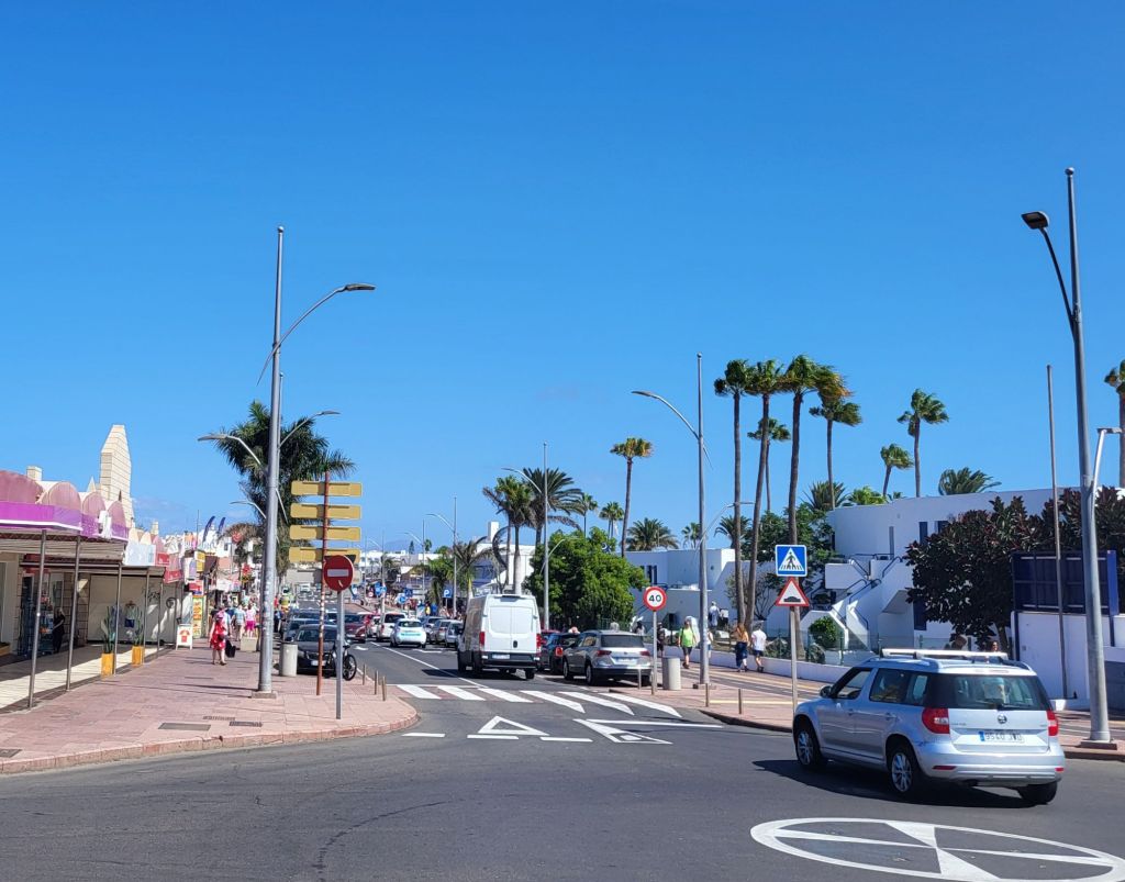 A photo taken whilst walking down Corralejo's main strip.